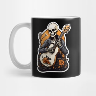 Skeleton Playing Guitar Mug